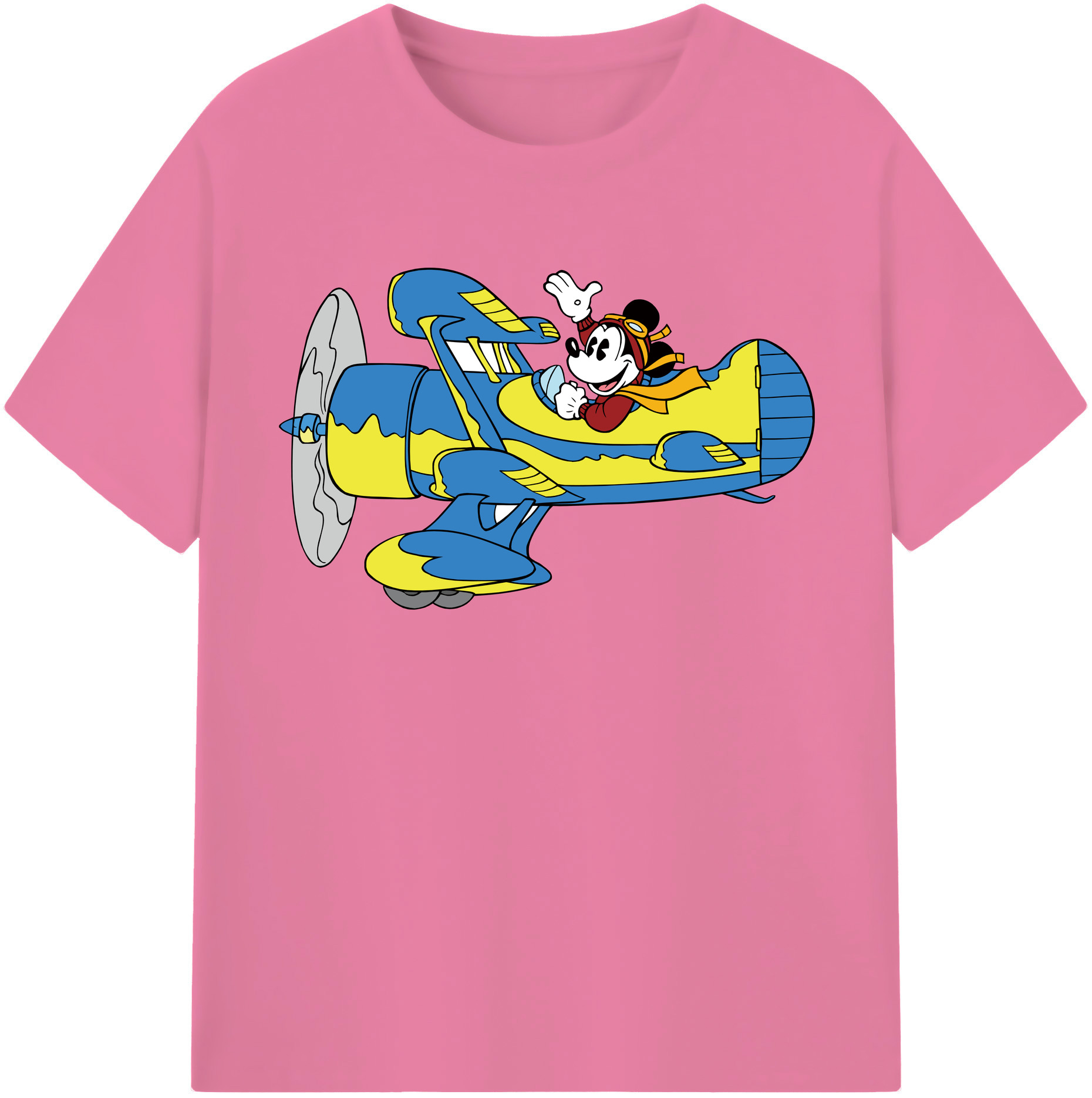 （画像用） ミッキーマウス Mickey Mouse 綿100％半袖Tシャツ（フロントプリント）